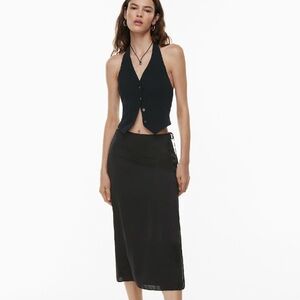Aritzia Elixir Satin Skirt